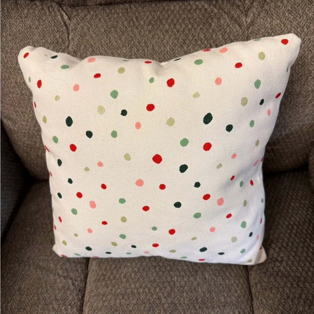 Two St. Nicholas Snowman Pillows 18X18 & One Patchwork Pine Christmas Pillow